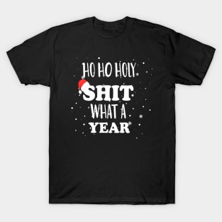 Ho Ho Holy Shit What A Year - Funny Christmas Gift 2020 T-Shirt